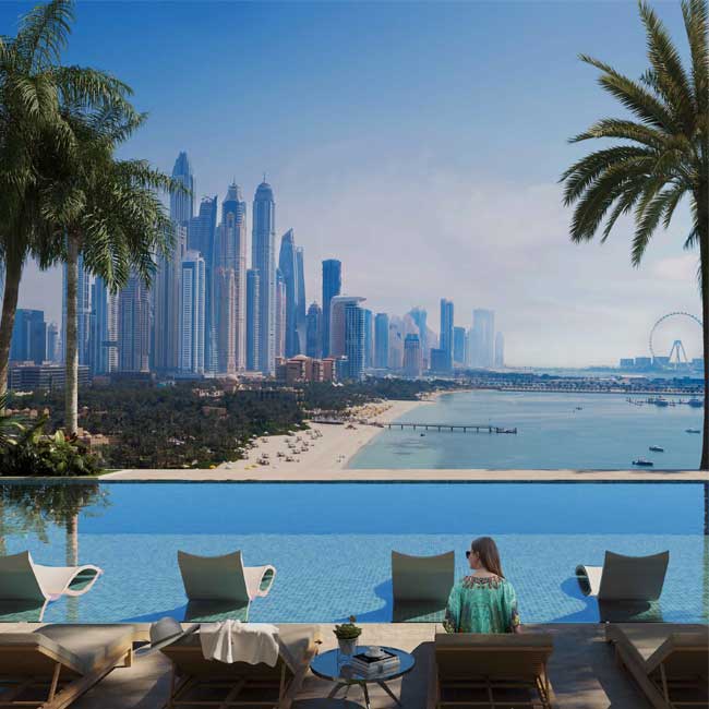 a col view of palm beach tower residences